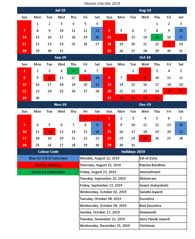 Academic Calendar