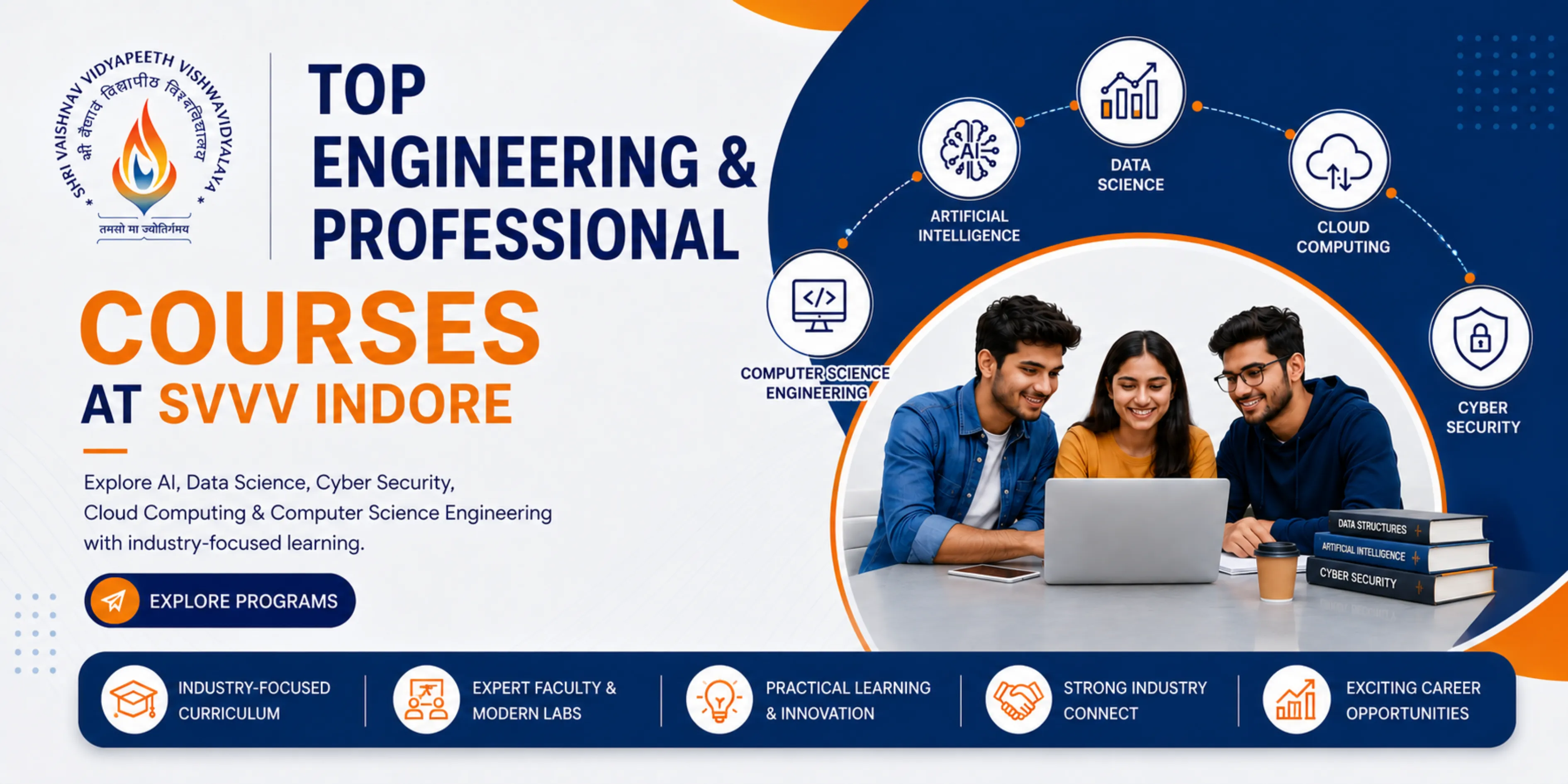 Top Engineering and Professional Courses at SVVV Indore